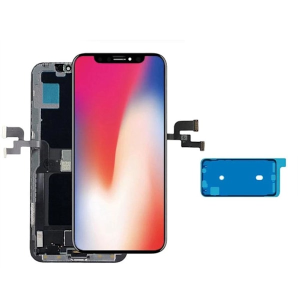 iPhone X OLED LCD & Peksk�rm Digitizer AAA+++ Svart