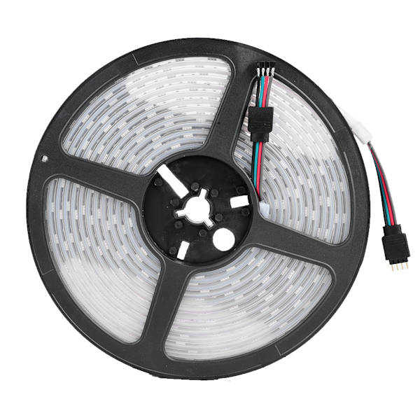 5M 12V solcellsdriven vattentät RGB LED-remsa