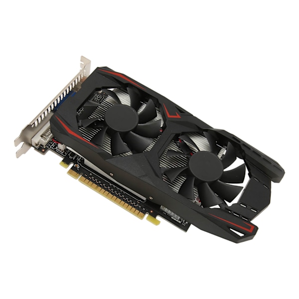 Dual Fan Grafikkort 4GB DDR5 128bit Snabbkylning Lågt ljud Videospel Grafikkort Chip för stationär PC GTX1050Ti 4GB DDR5 128bit