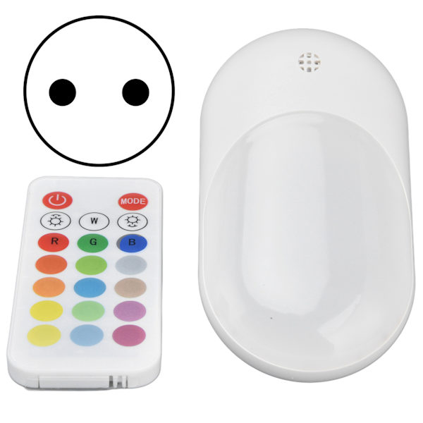 Plug in LED-nattlampor 16 statiska färger RGB-nattlampa med