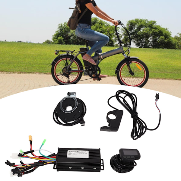 Elektrisk Scooter Controller Kit, 24V 36V 48V Sinusvåg Controller Med Vattentät LCD-mätare Och Bakgrundsbelysning För Lågt Ljud Och Hållbar Prestanda