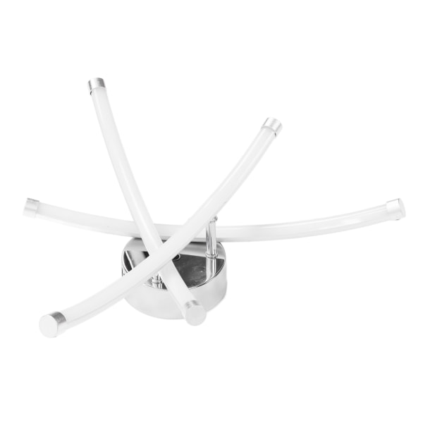 Gaffelformade taklampor i aluminium silver LED 3 böjda varma