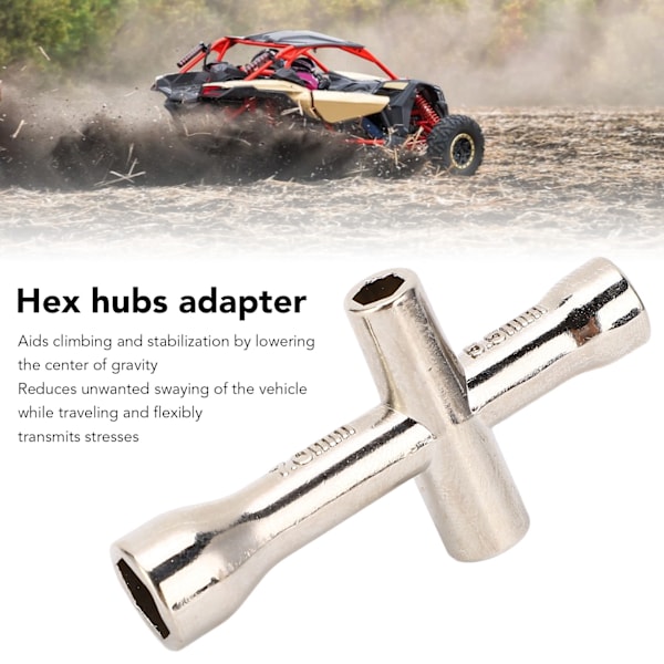 RC 10mm Mässing Hex Förlängning Förhindrar Skakningar Enkel Installation RC Bil Mässing Kombinerare Set Hjul Hex Nav Adapter