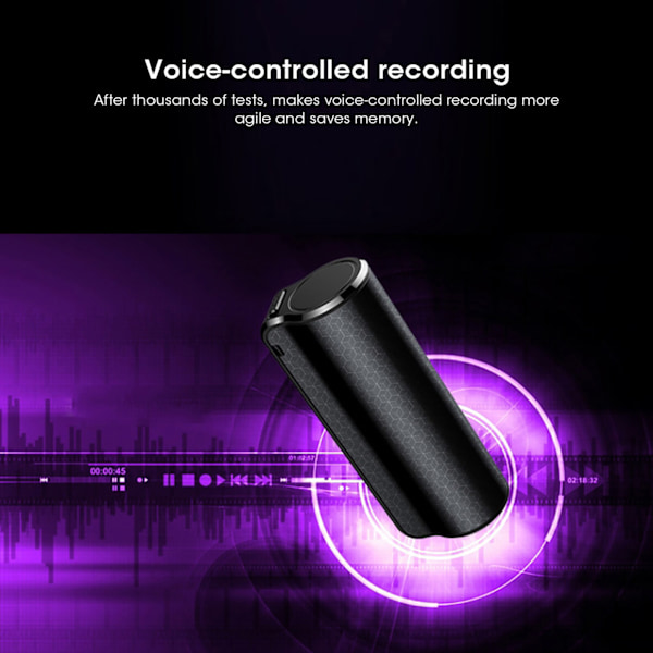 MP3 Q70 Magnetisk inspelningsenhet Röststyrning Ultralång standbytid Recorder8GB