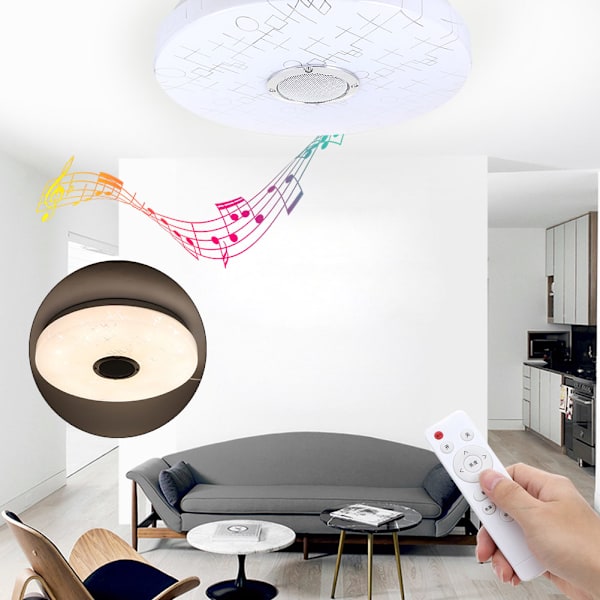 36W 220V LED Intelligent Music Plafond RGB Dimbar