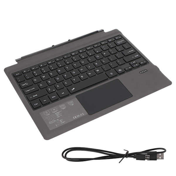 Trådlöst Bluetooth-tangentbord med pekplatta Färgglad bakgrundsbelysning Ultratunt Bluetooth-tangentbord för Pro 3 4 5 6 7
