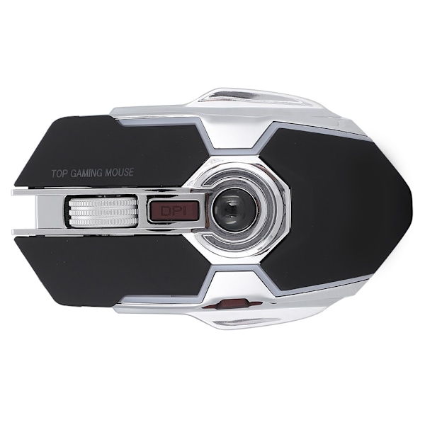Trådlös Gamingmus Portabel 2.4GHz 1600DPI Tyst USB Optisk Laptop Desktop Datormus Svart