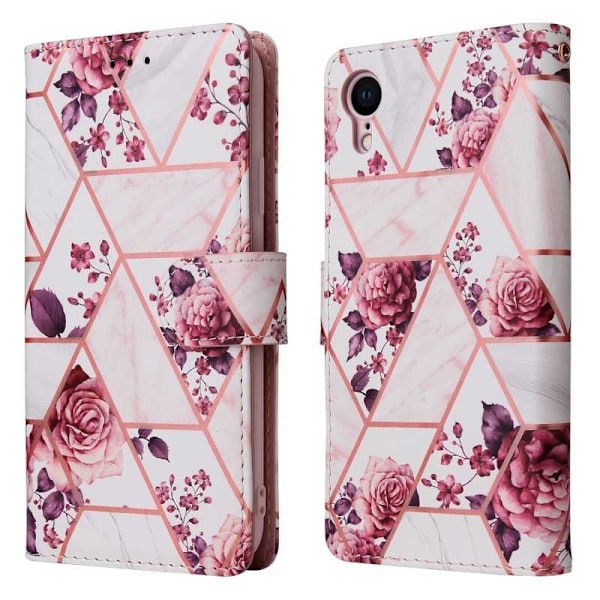 iPhone XR Trendigt Plånboksfodral Sparkle 4-FACK Rosa