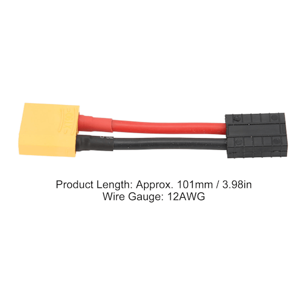 LiPo Batterikontakt för RC UAV, Hane Xt90 Adapterkablar med Lågt Motstånd Silikonkabel, Ger Maximal Effektivitet och Hållbarhet för Din