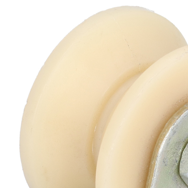 50mm V-formad spårhjul, tungt utförande, styvt hjul med 2,5 mm fäste för lyftutrustning
