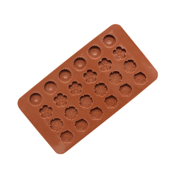 Non-Stick Rose Choklad Form DIY Candy Form Iskubbricka