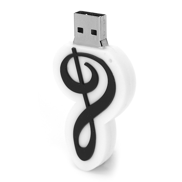 Tecknad U Disk Vit Anteckningsutseende Höghastighets Masslagring Flash Drive Minnesenhet 32GB