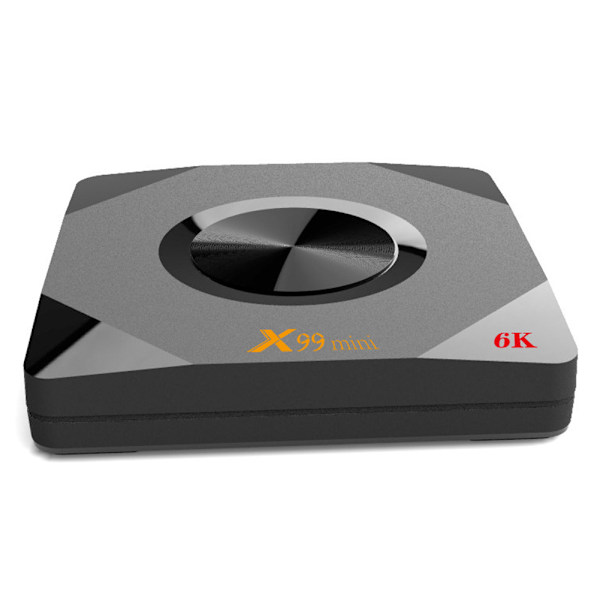 X99 Mini TV-box 6K Hög Definition H6 Schema Dubbel Frekvens WIFI USB3.0 för Android 9.0 100-240V 4 + 32 Prise UK