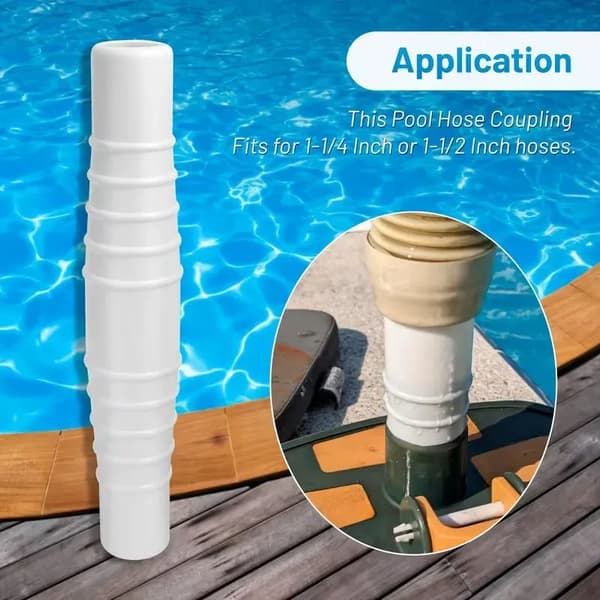 3-pack poolslangskoppling för 1-1/4 tum och 1-1/2 tum poolslangadapter för poolrengörare