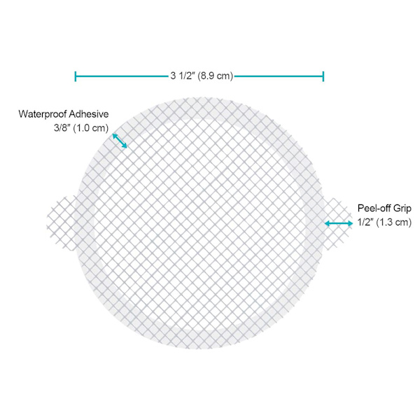 30-pack, Engångs Hårfångare för Duschavlopp, Mesh Stickers