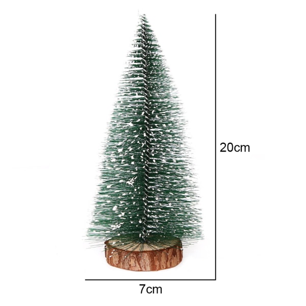 Mini Christmas Trees, Trees with Wood Base, Xmas Tabletop Trees