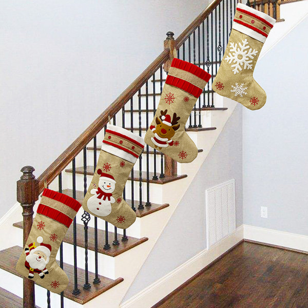 Holiday Decor Stocking, Hanging Stockings for Family Christmas