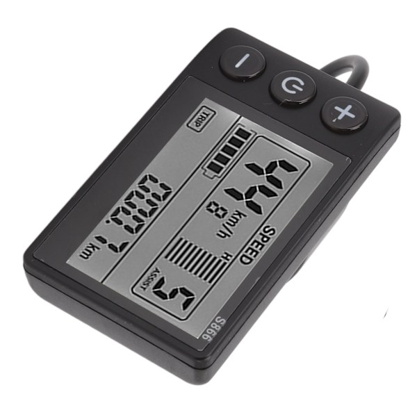 S866 Elcykel LCD-display IP65 Vattentät 24V 36V 48V Klar Observation För Elsparkcykel