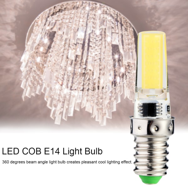 5 st E14 COB2508 LED-lampor AC 220V Dimbar lampa Hög