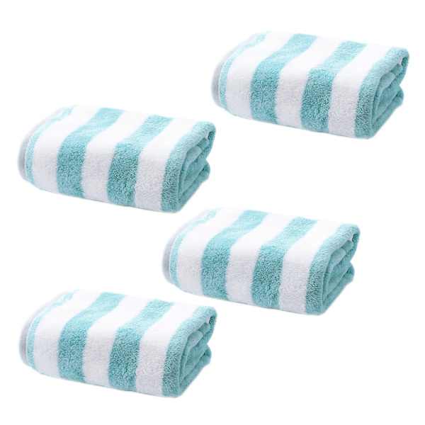 Turkiskt Cabana Tjockt Randigt Pool Strand Handdukar 4-Pack, Mycket