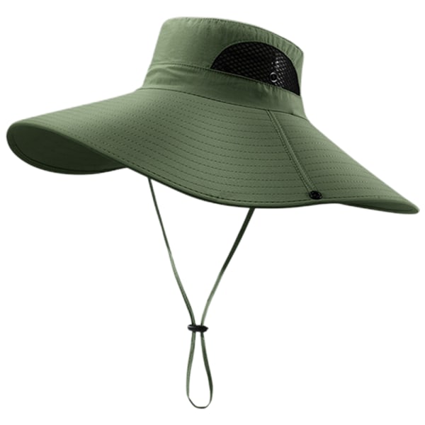Solhattar med bred brättning Andningsbar Bucket Hat för fiske, vandring