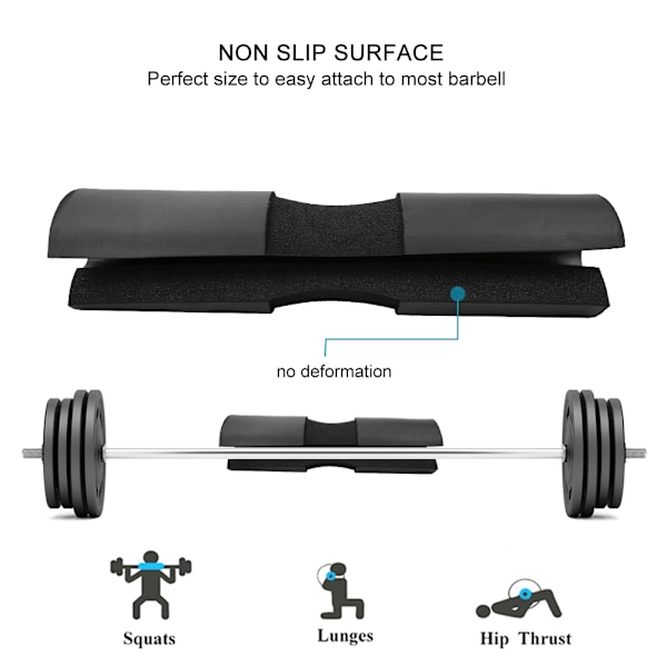 NuFit Squat Pad Ergonomiskt Designad Stångskydd För Oöverträffad Komfort Och Stabilitet Under Bendagen
