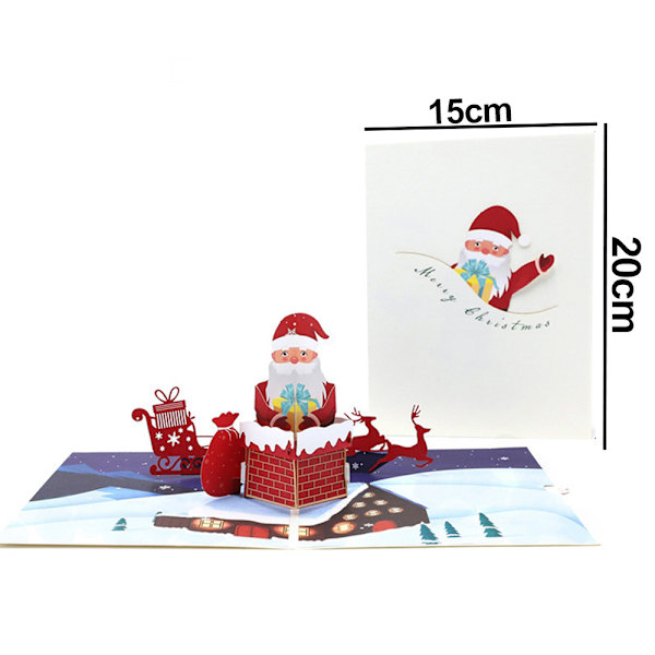 Christmas Greetings Pop Up Card,Christmas Cards, Kids Christmas