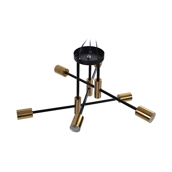 Taklampa 6 Huvuden Nordisk Modern Minimalistisk Vardagsrum
