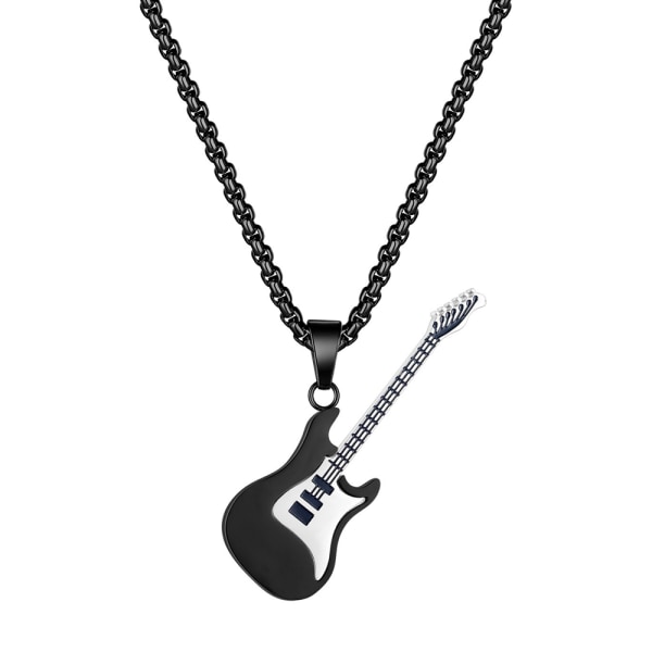 Creative Personality Herrhalsband Mini Rock Guitar Pendant