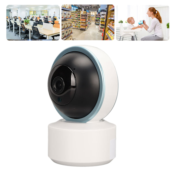 Inomhuskamera 1080P HD 2.4G 5G Dual Band Infraröd Mörkerseende Smart Trådlös Säkerhetskamera 100‑240V AU-kontakt