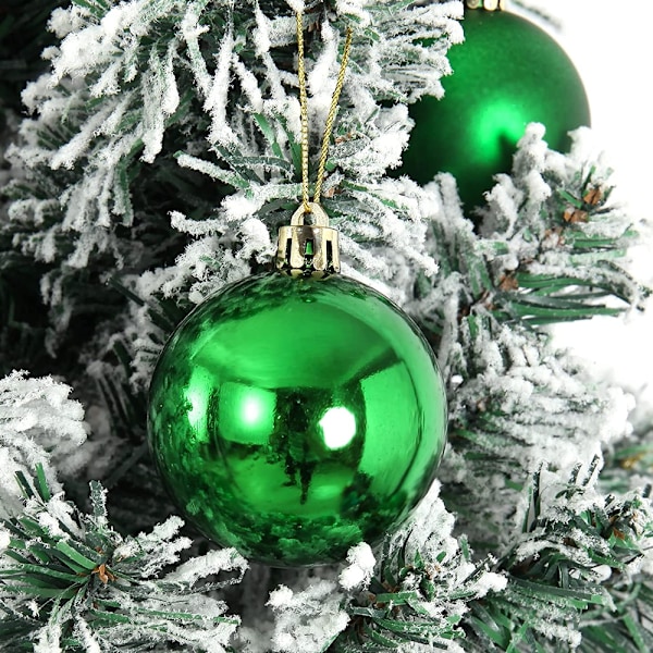 24 Pieces 4cm Shatterproof Christmas Ball Ornaments for Xtmas