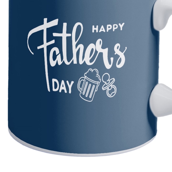 Keramisk mugg Happy Fatherwis Day tema Keramik Kaffe kopp för