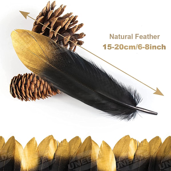 40Pcs 4 Style Natural Goose Feathers Clothing Accessories for