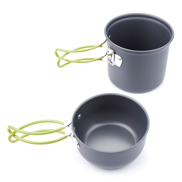 2-pack bärbar utomhus camping picknick köksredskap