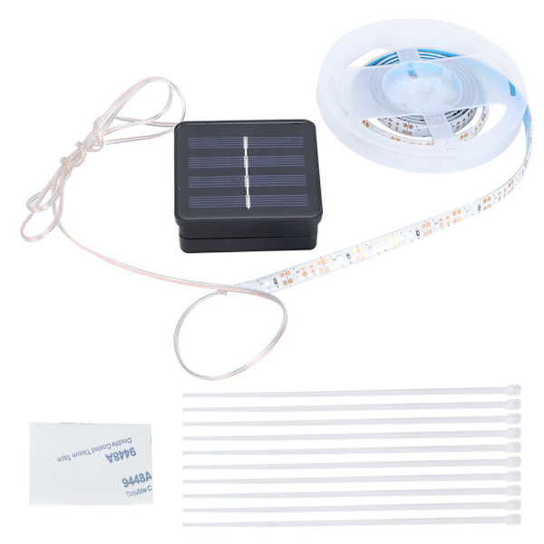 RGB LED-basketkorgfälgar Rims Lights Solcells Vattentäta Strip Lights för Natt Utomhus Spela Träningsspel