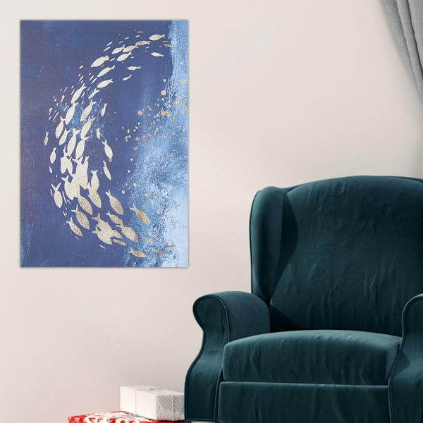 Hav och fisk canvas konst målning affisch väggdekor sovrum