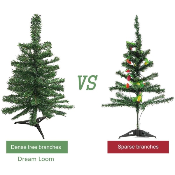 24"/60cm Tabletop Xmas Tree, Artificial Mini Christmas Pine