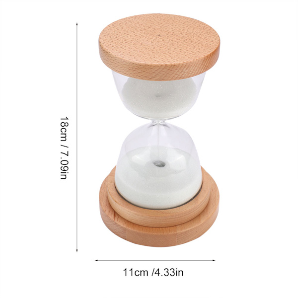2 i 1  Nyhet 15Minuters Timglas Sand Timer LED Nattlampa