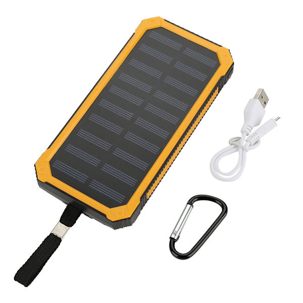 20000mAh Bärbar Solenergi Powerbank Extern Batteri