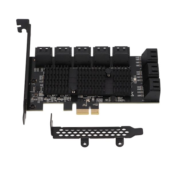 Pcie Sata Expansionskort, Utrustat Med 16 Portar Pcie Till Sata-gränssnitt För Masslagringsanslutning, Hög Överföringshastighet Upp Till 6 Gbps, Stabilitet