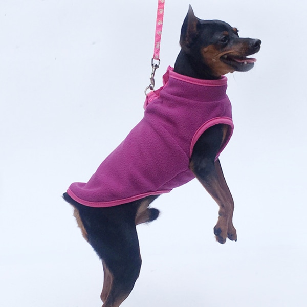 Husdjurskläder Lätt fleece ärmlös Husdjurskläder vintertröja