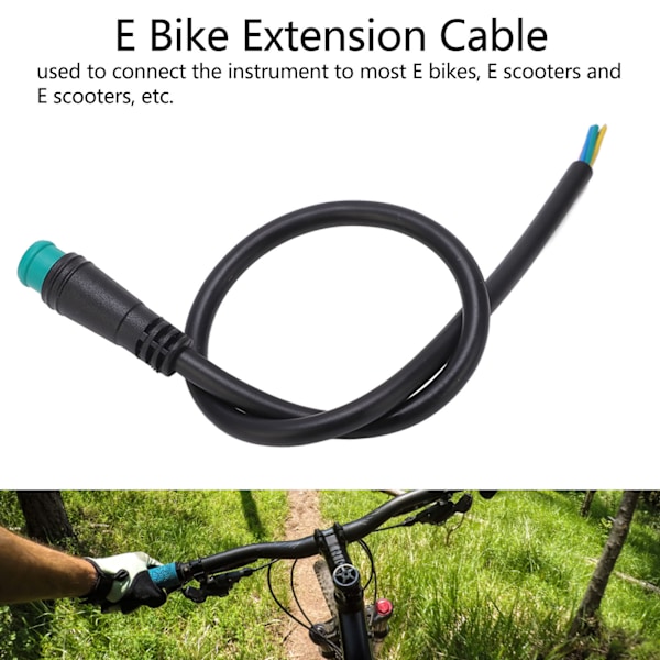 Hybrid E-cykel Förlängningskabel, Vattentät Kontakt för Gasreglage Växelsensor & Displaykabel Uppgradering för Elcykel