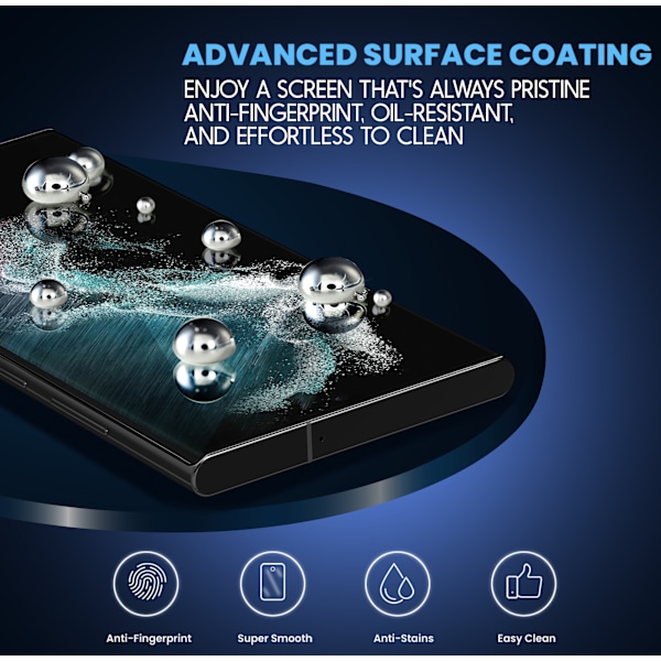 Samsung S22 Ultra 2-Pack Skyddsglas – Klar Sikt & Full Täckning