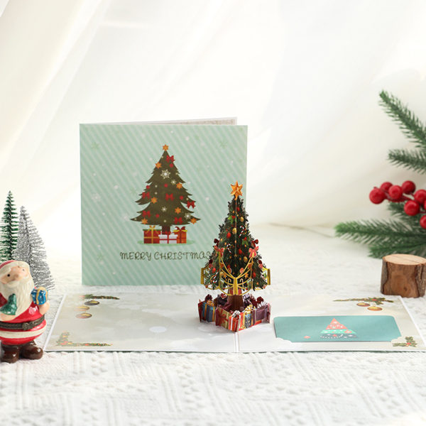 Christmas Tree Pop Up Christmas Card, 3D Popup Greeting Cards