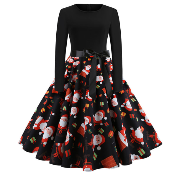 Women's Vintage Christmas Dress Cocktail Party Dress Holiday