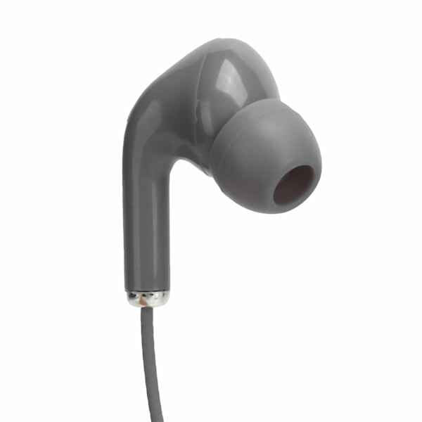 Trådbundna Sport Hörlurar 3.5mm Universal HiFi Musik Bas Hörlurar med Mikrofon Grå
