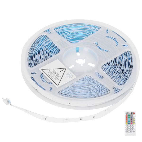 15m 5050 LED-remsor DIY fjärrkontroll musik induktionslampa färg