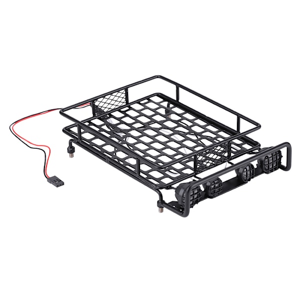 Takräcke i aluminiumlegering, solid konstruktion för 1/16, 1/10 & 1/8 Rc Crawler Rally 4Wd Tamiya Cc01 Cr01 D90 Axial Scx10, korrosionsbeständig