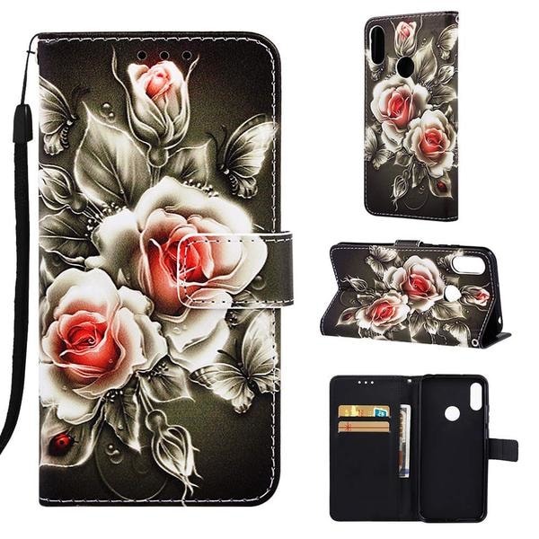 Plånboksfodral Huawei Y6 2019  – Rosor