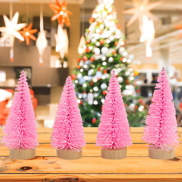 Mini Christmas Trees for Christmas Decor, 4Pcs Artificial